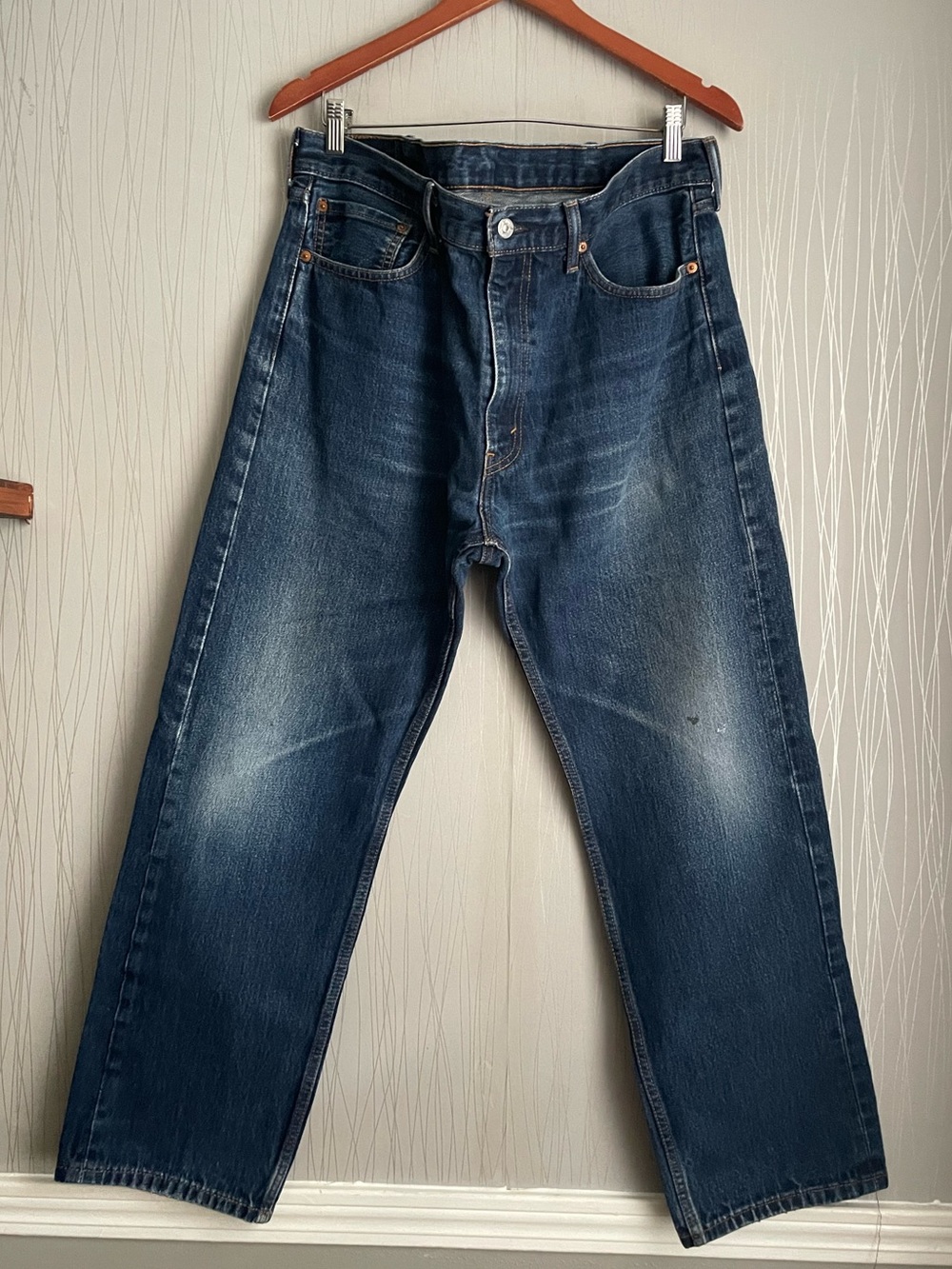 Levi’s 505 Regular Fit Jeans Men’s 38x30 Medium Wash Straight Leg Denim
